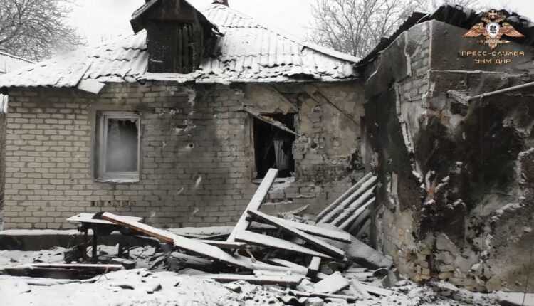 Разрушения Ясиноватой после обстрела ВФУ