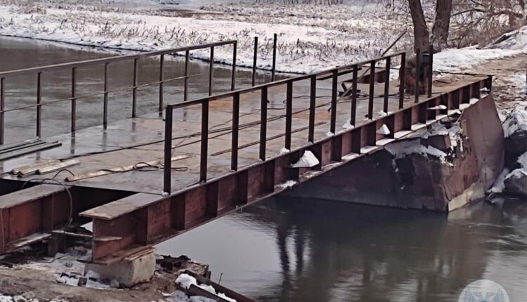 В Гранитном налажена пешеходная переправа через мост – Минтранс ДНР