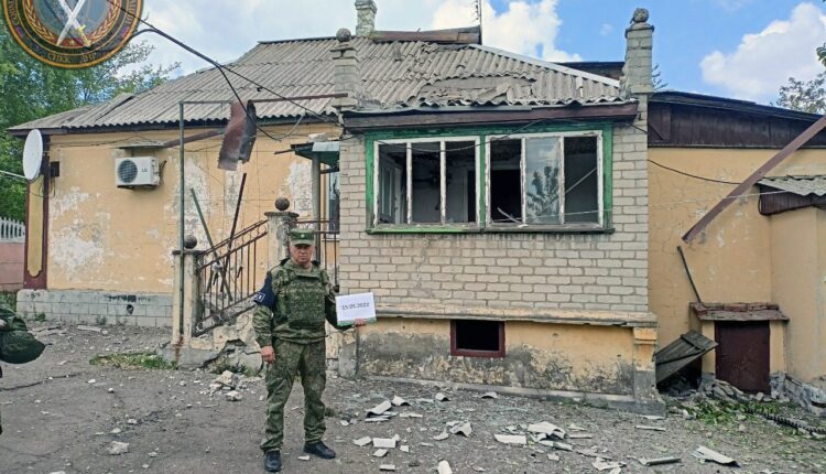 Последствия обстрела поселка Ханженково н.п. Макеевка 14.05.2022