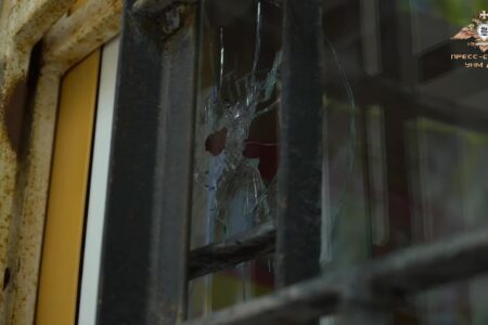 Последствия обстрела со стороны ВФУ в Куйбышевском районе