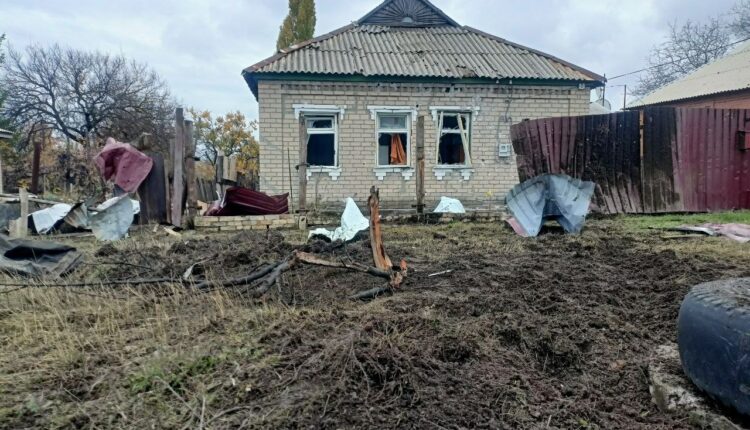 Последствия обстрела в Никитовском районе Горловки