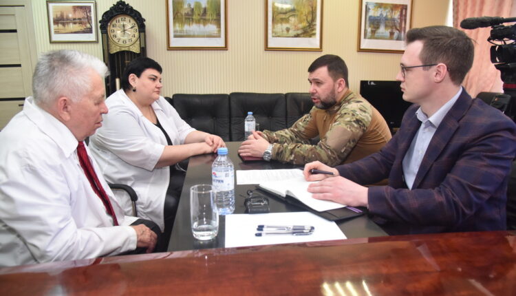 Денис Пушилин заявил, что строящийся перинатальный центр в Донецке войдет в единый комплекс с Центром охраны материнства и детства
